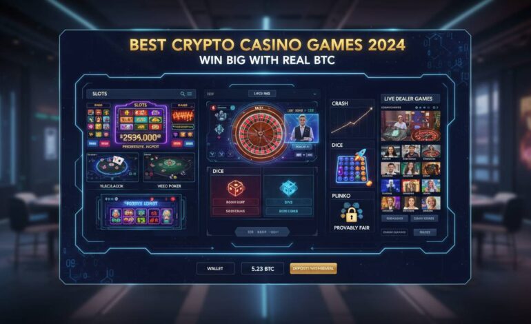 Best Crypto Casino Games 2024: Win Big with Real BTC